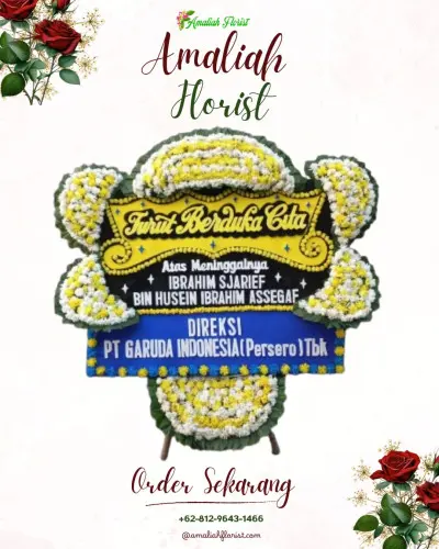 Papan Bunga Duka di Maricaya Baru