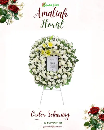Krans Bunga Duka Cita di Maricaya Baru